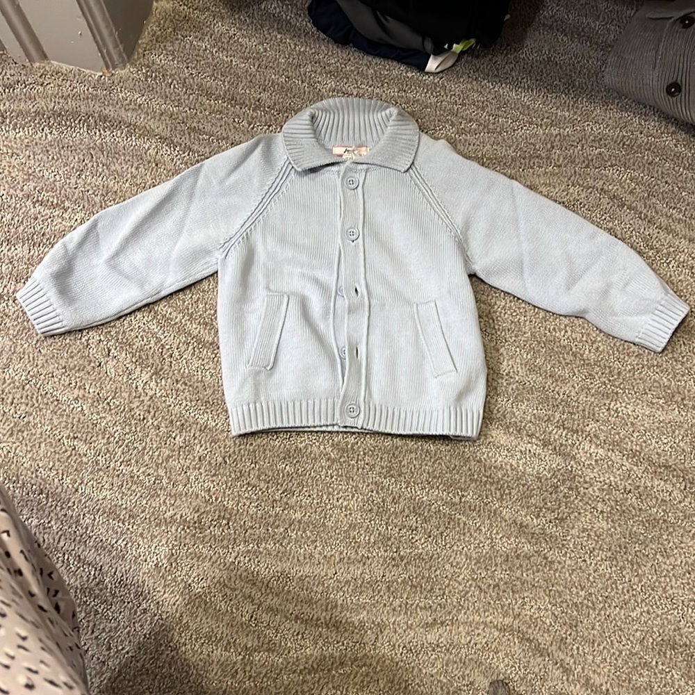 Light blue cardigan button down sweater brand new